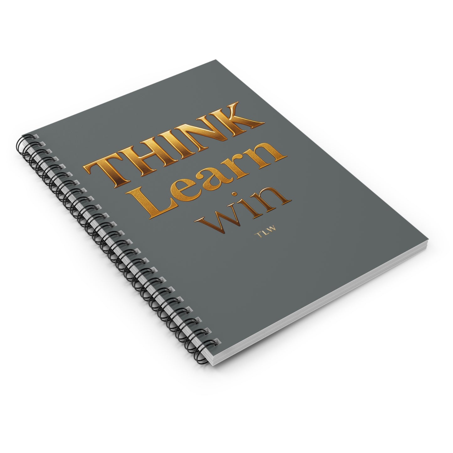 Spiral Notebook - Think Learn Win Ruled Line